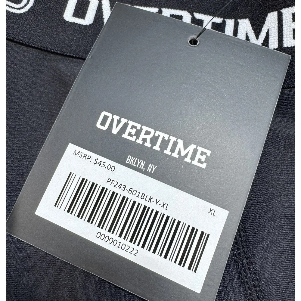 Overtime Boys Youth XL Valid Compression 3/4 Tights Black NWT